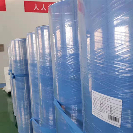 Tela no tejida azul Rolls de SMS SMMS del fabricante de China para los productos disponibles médicos produciendo 7