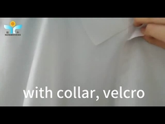 25-50gm Reutilizable abrigo blanco color blanco PP SMS Tejido no tejido