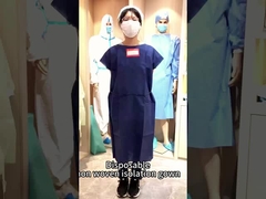 Coser o soldar con ultrasonido Traje aislante desechable 120*140cm para el hospital